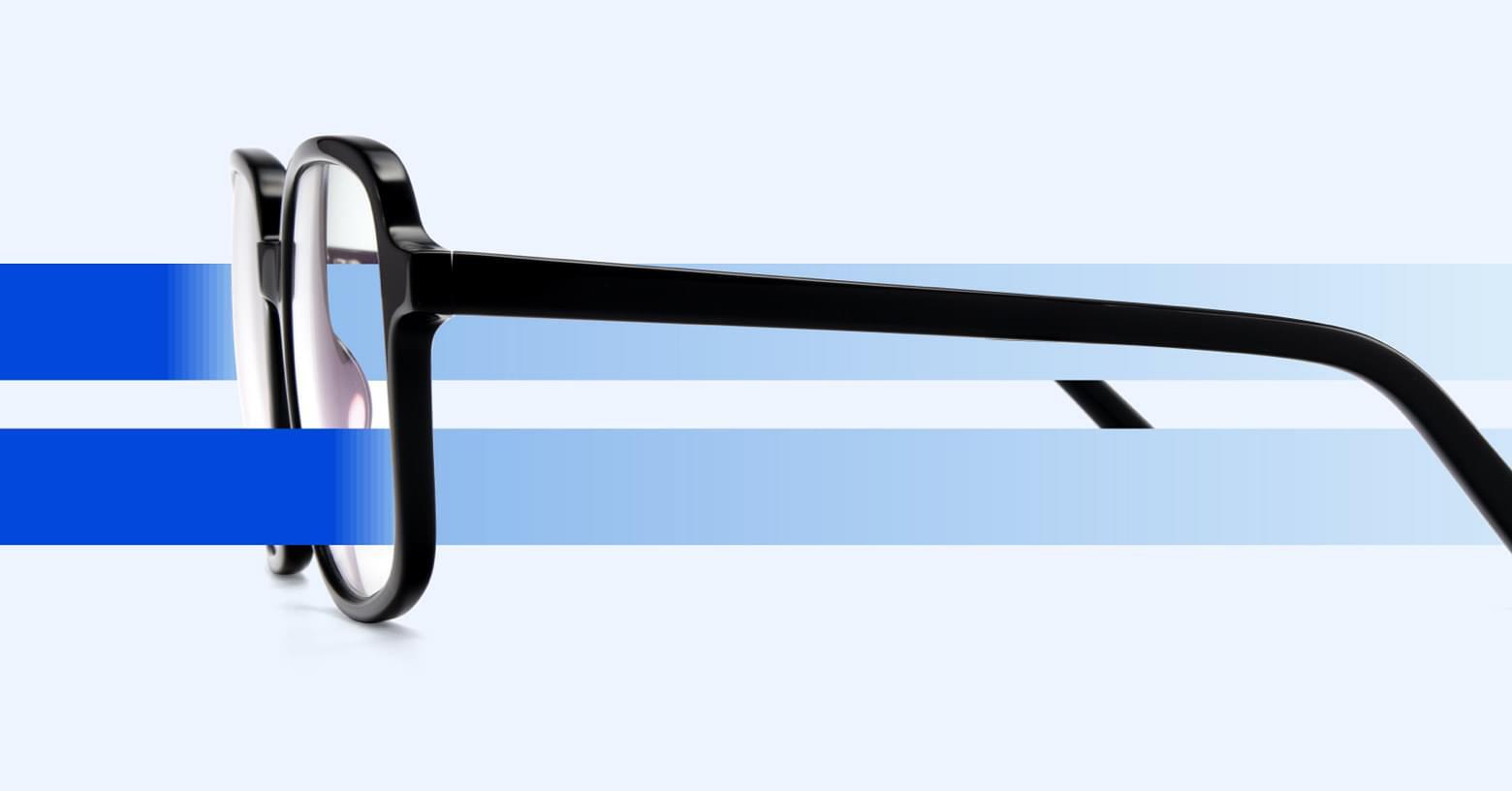 Blue light blocking glasses filter blue light from passing through to your eyes.