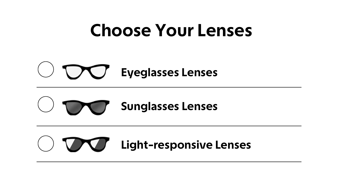 Click the “Select Lenses” button.