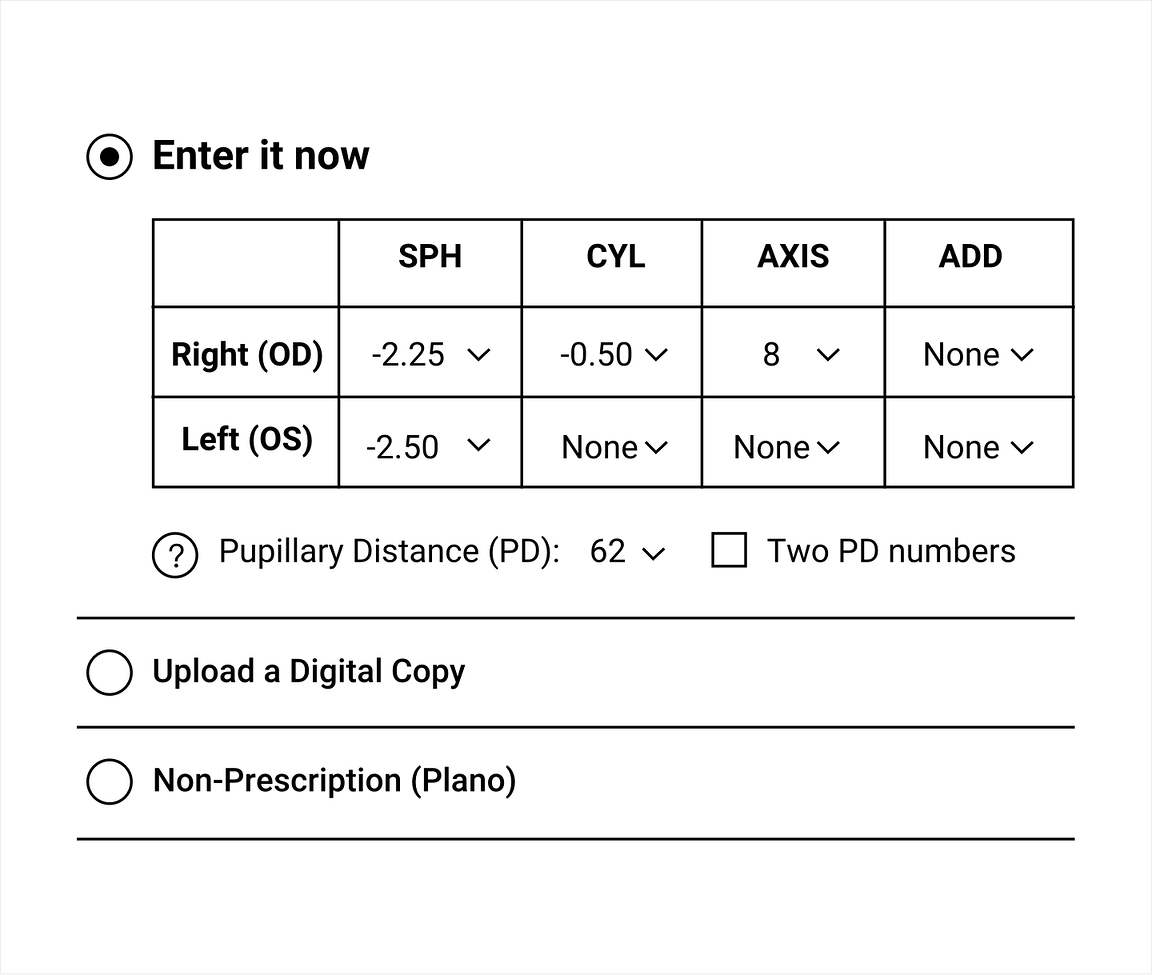 Order prescription on sale glasses online