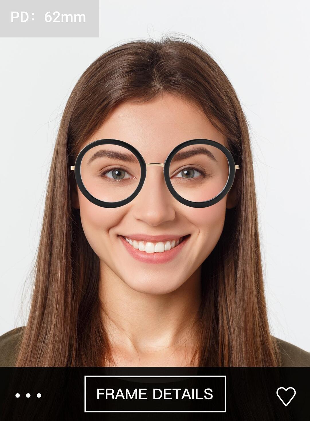 Easily try on your prescription glasses with our Try On tool.