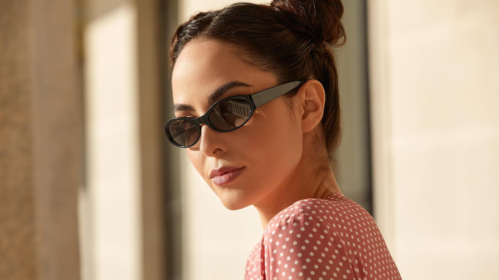 Brown or store grey sunglasses