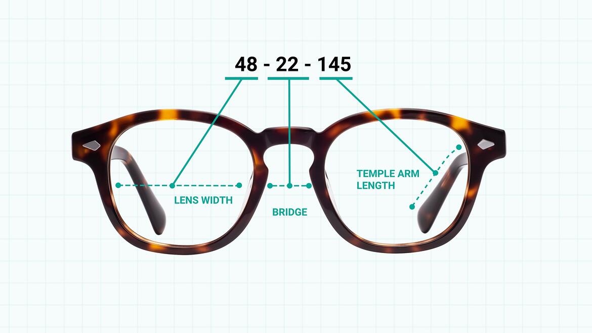 Glasses Measurements Finding Your Frame Size Yesglasses
