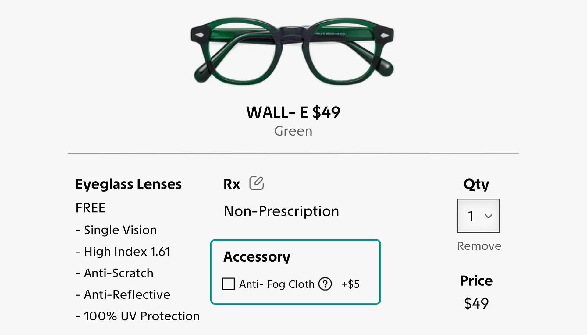 How to select anti-fog cloth on Yesglasses.