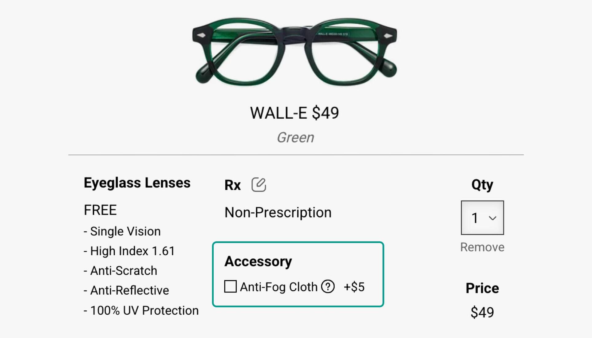 How to select anti-fog cloth on Yesglasses.