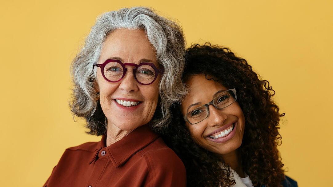 best color glasses for gray hair