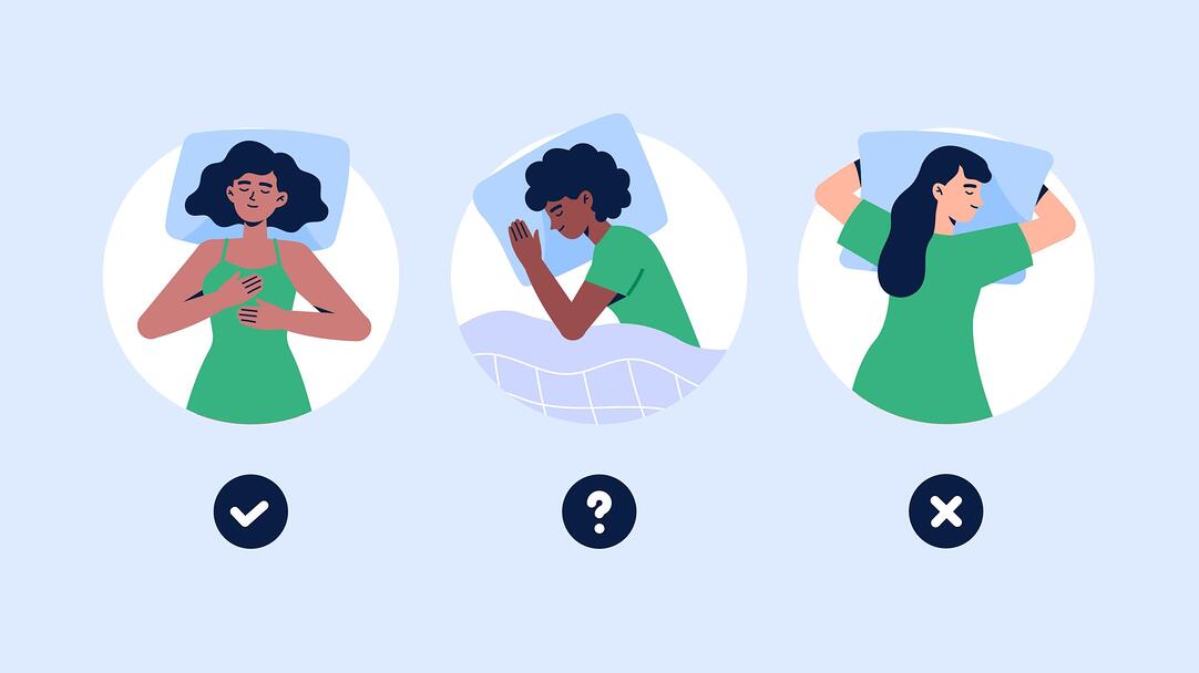 best sleep position for eye health