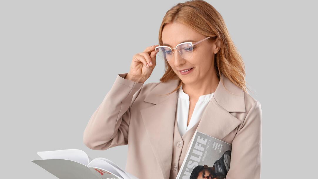 semi rimless glasses