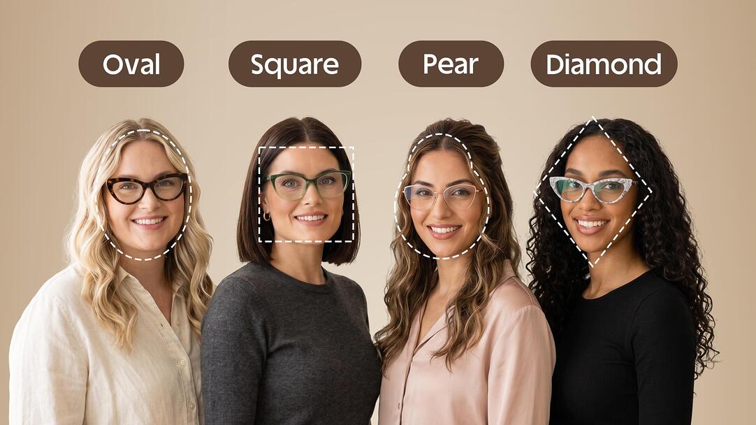 cat eye glasses and face shape
