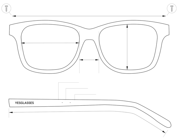 Black-Gunmetal Hipster Geometric Color-Edged Rimless Eyeglasses - Y7004