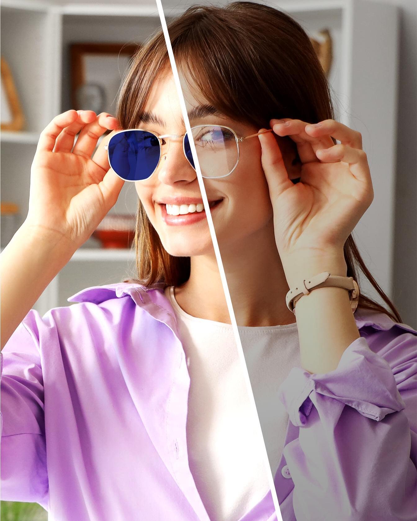 Photochromic Light-Responsive Lenses