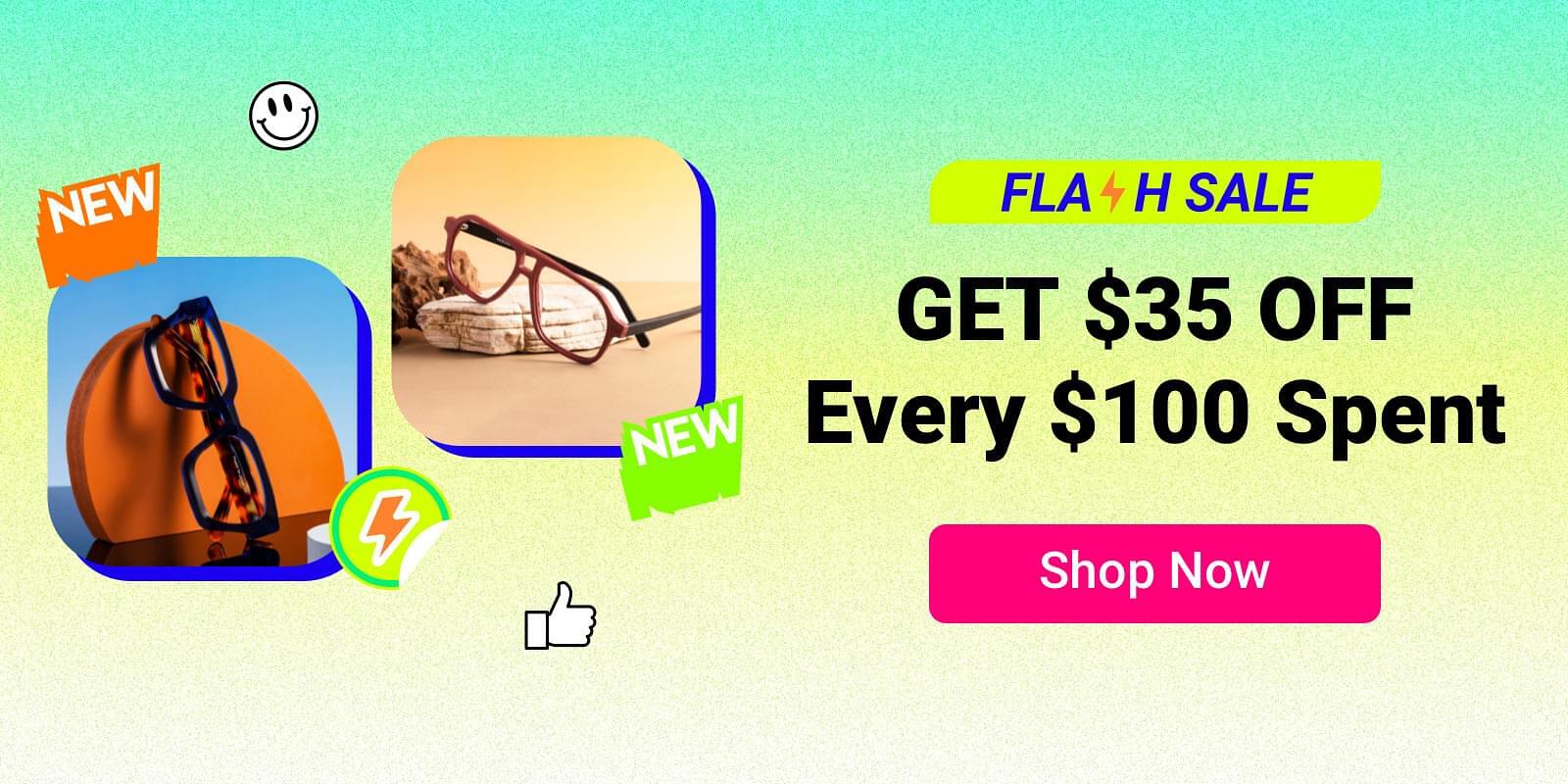 Flash Sale: $35 Off Every $100 Spent