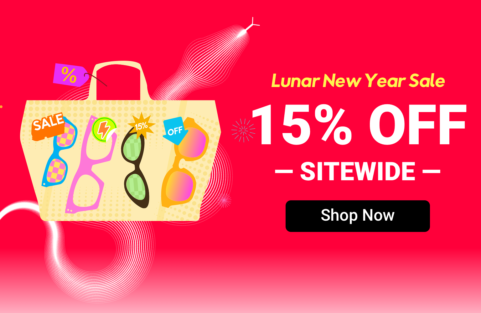 Lunar New Year Sale: 15% Off All Glasses