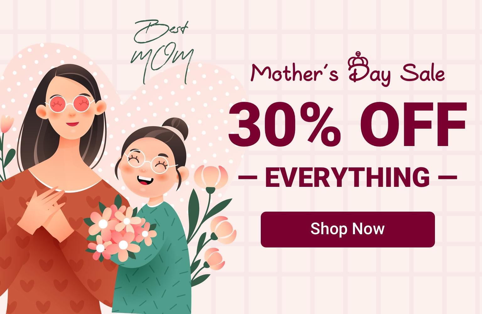 Mother's Day Sale: 30% Off ALL Eyewear