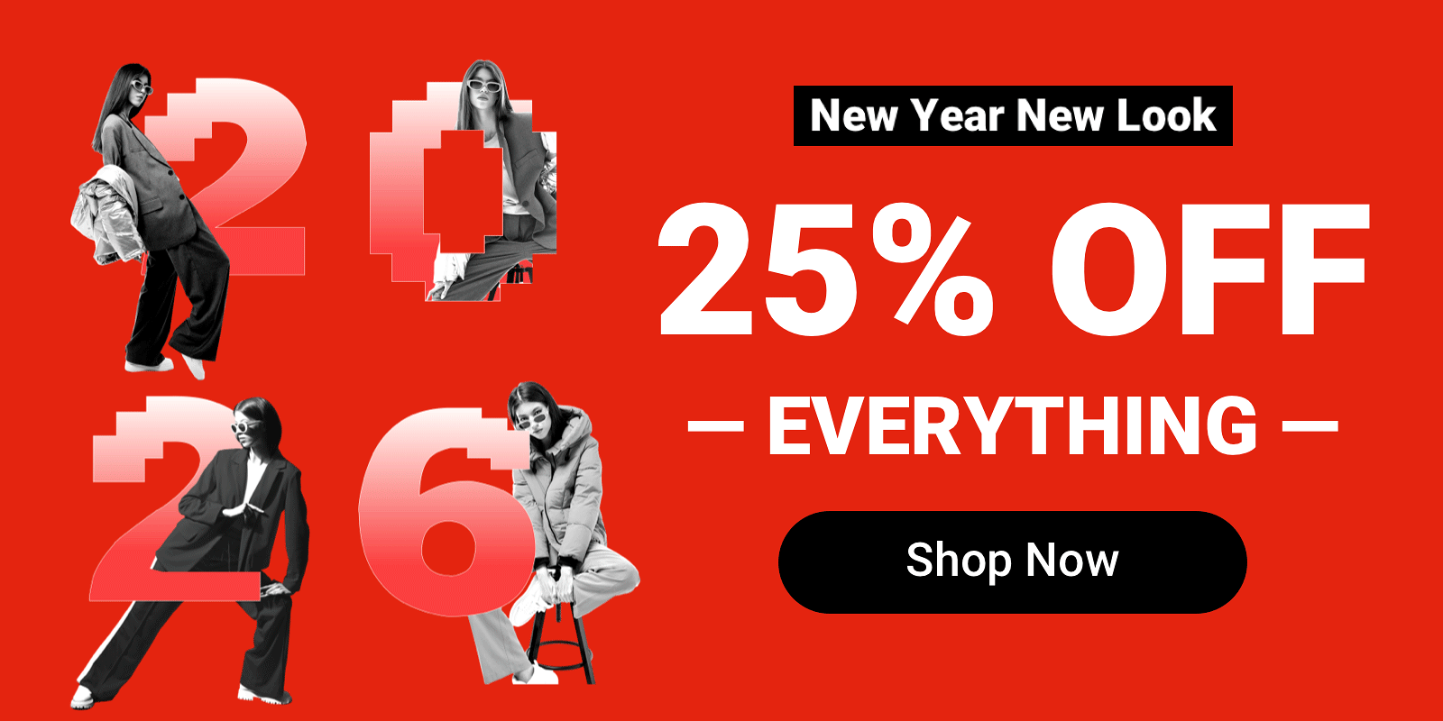 New Year's Sale: 25% Off Everything