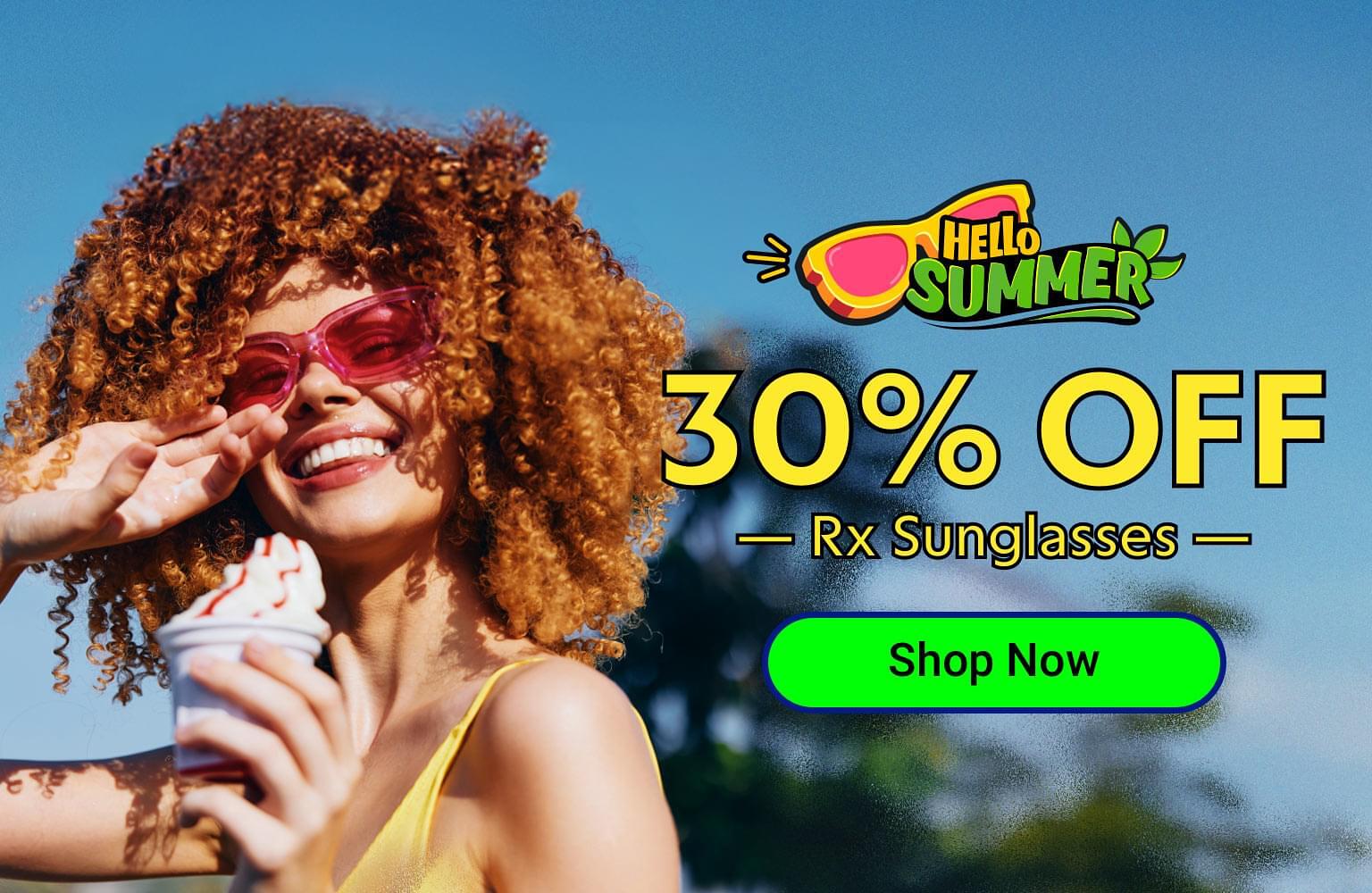 Summer Sale: 30% Off Rx Sunglasses