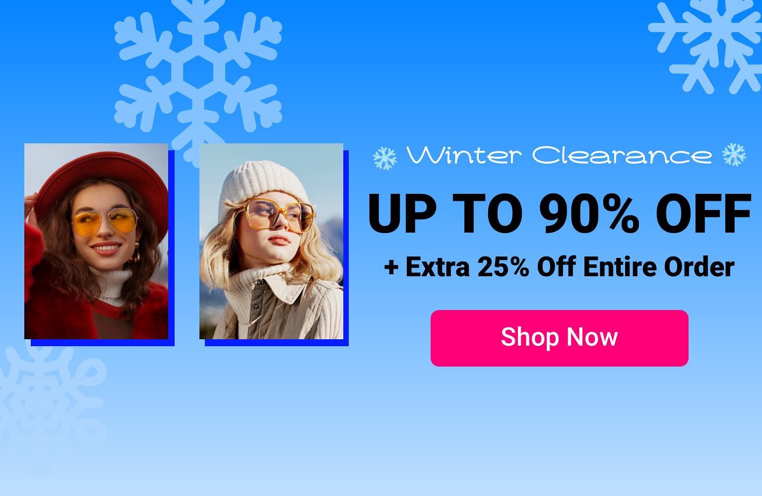 Winter Clearance Sale: Up to 90% Off + Extra 25% Off