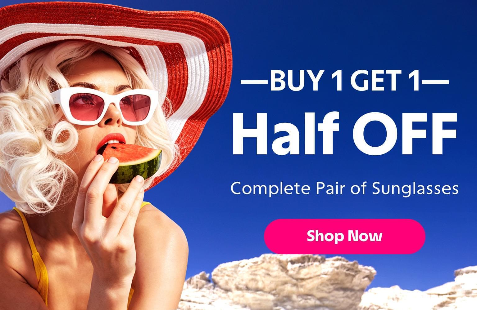 Buy 1 Get 1 Half Off Sunglasses