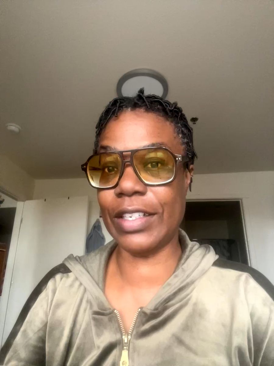 Black Grandpa Oversized Aviator Tinted Sunglasses with Orange